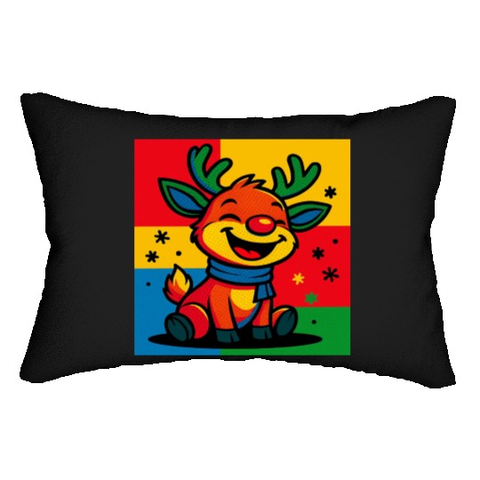 Christmas Reindeer Lumbar Pillows