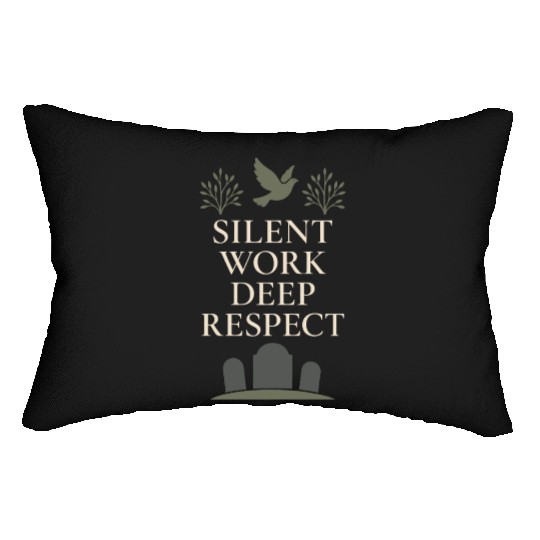 Cemetery Worker Groundskeeper Graveyard Memorial Lumbar Pillows