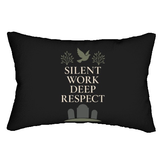 Cemetery Worker Groundskeeper Graveyard Memorial Lumbar Pillows