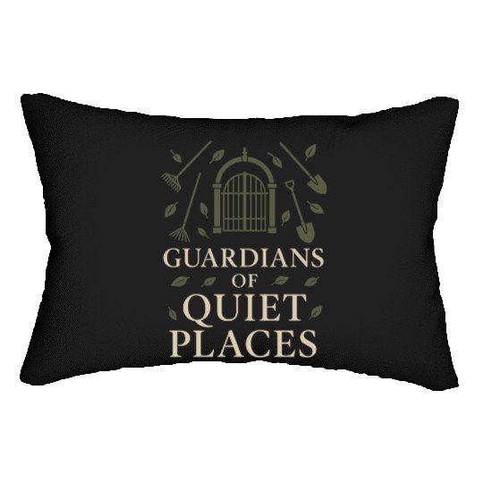 Cemetery Worker Groundskeeper Graveyard Memorial Lumbar Pillows
