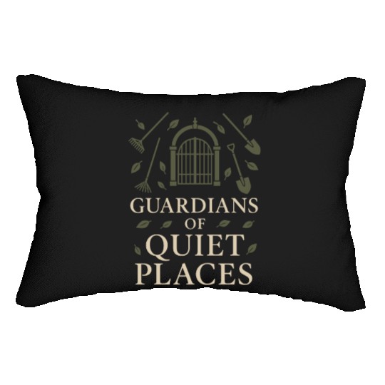 Cemetery Worker Groundskeeper Graveyard Memorial Lumbar Pillows