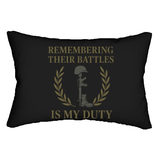 Military Historian Battlefield Research War Lumbar Pillows