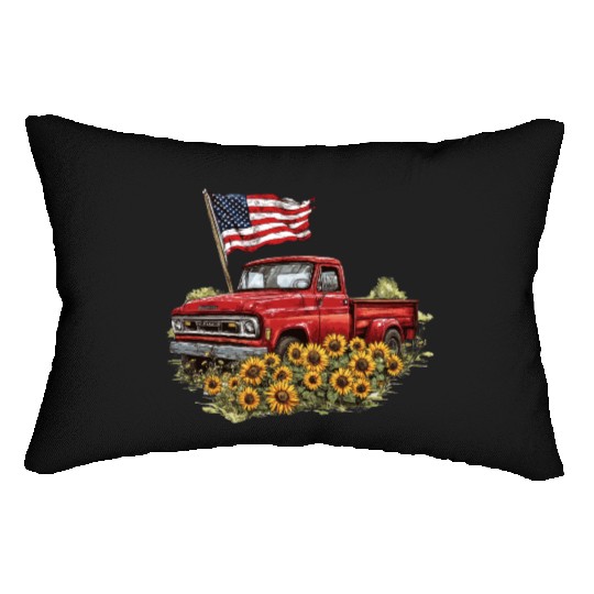 American Flag Lumbar Pillows
