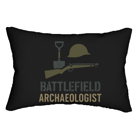 Military Historian Battlefield Research War Lumbar Pillows