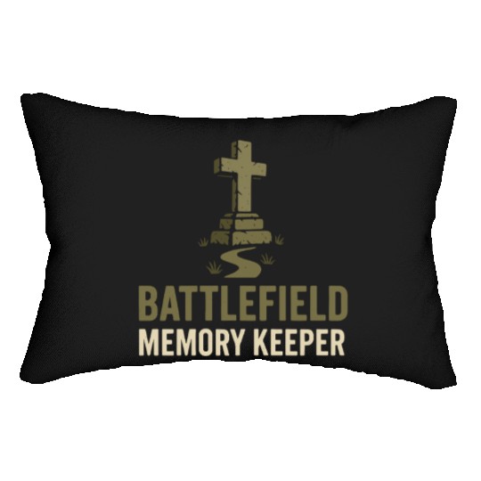 Military Historian Battlefield Research War Lumbar Pillows