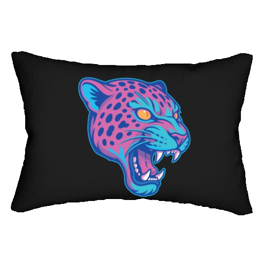 Jaguar pastel Lumbar Pillows