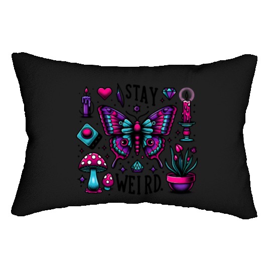 Halloween Stay Weird Lumbar Pillows