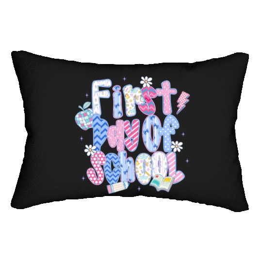 Back to School First Day Lumbar Pillows