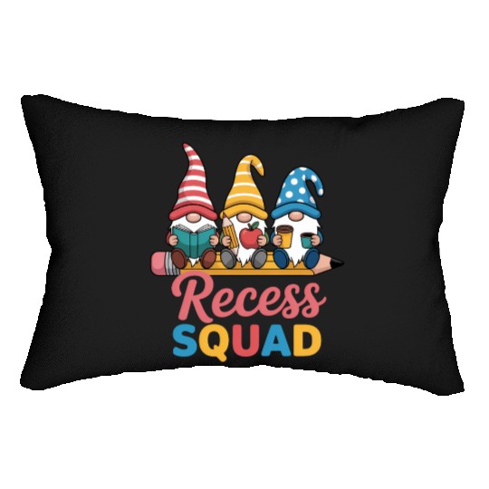 Recess Squad Teacher Para Playground Student Lumbar Pillows