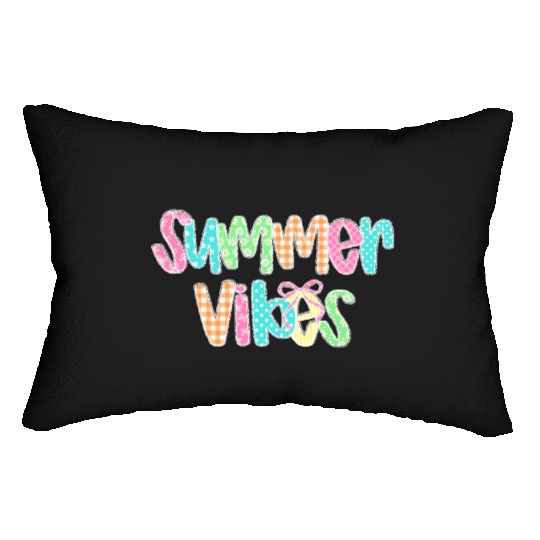 Preppy Summer Vibes Lumbar Pillows