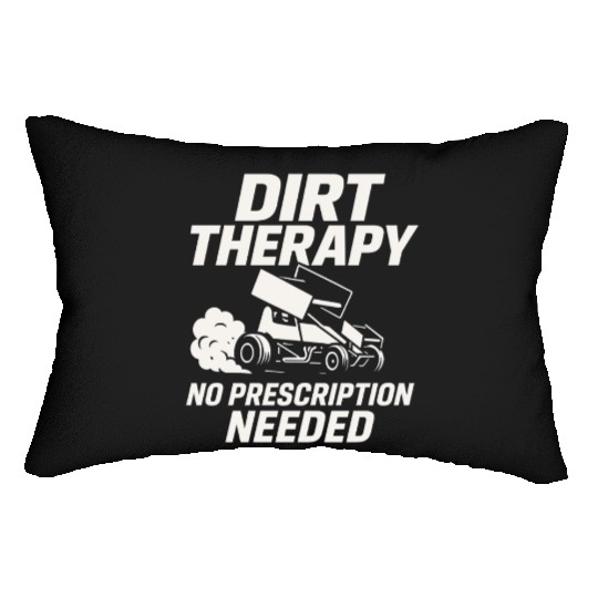 Sprint Car Racing Dirt Track Speed Oval Race Lumbar Pillows