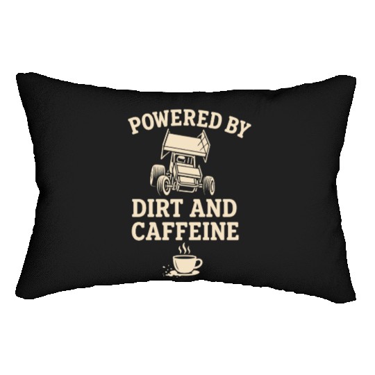 Sprint Car Racing Dirt Track Speed Oval Race Lumbar Pillows