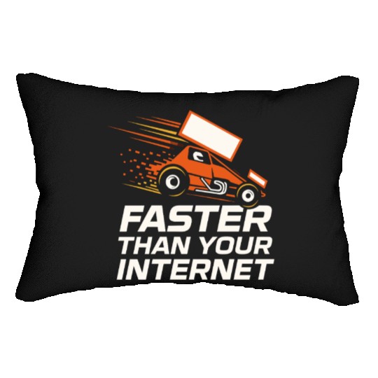 Sprint Car Racing Dirt Track Speed Oval Race Lumbar Pillows