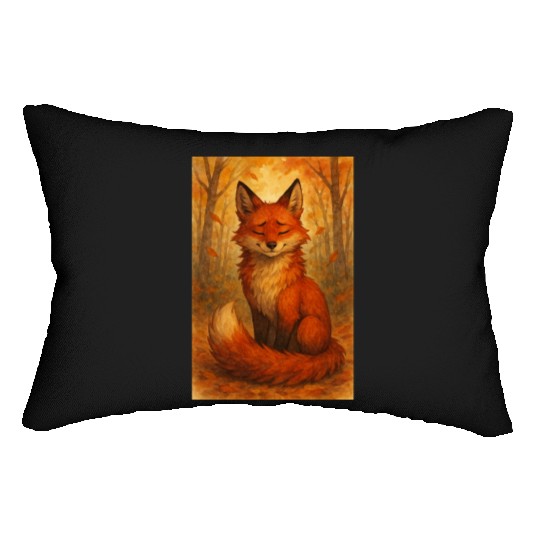 Autumn Serenity Fox Lumbar Pillows