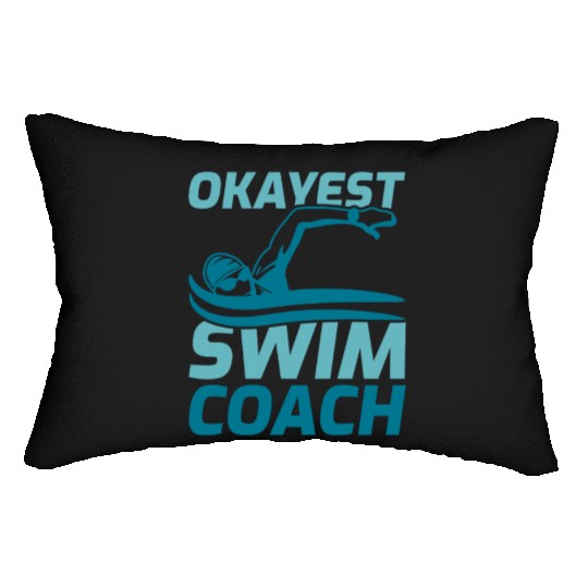 Okayest Swim Coach Lumbar Pillows