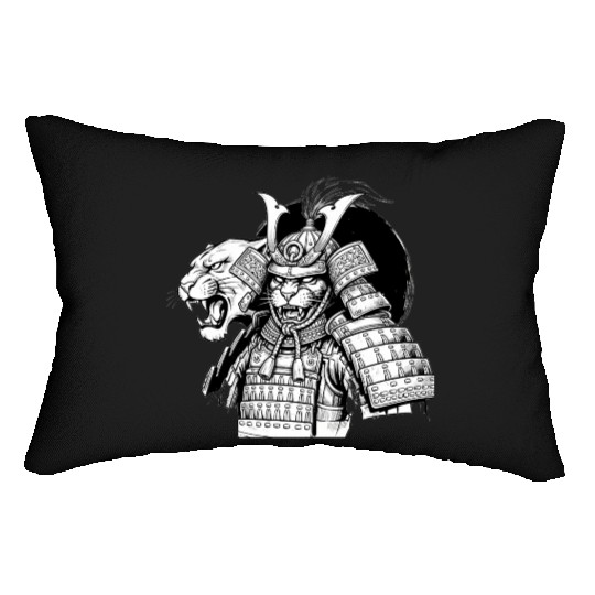 Samurai Panther Lumbar Pillows