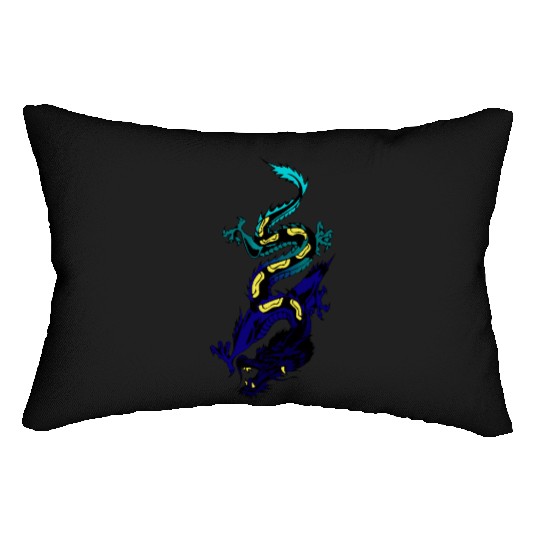 Japanese Dragon Lumbar Pillows