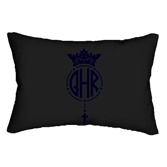 Queen of the Holy Rosary Church Logo Lumbar Pillows