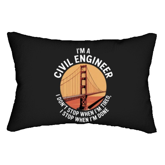 Funny Civil Engineer Fun Civilengineer Lumbar Pillows