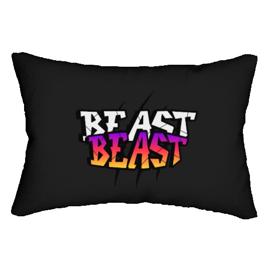 BEAST Mood Activated – Fierce Gradient Streetwear Lumbar Pillows
