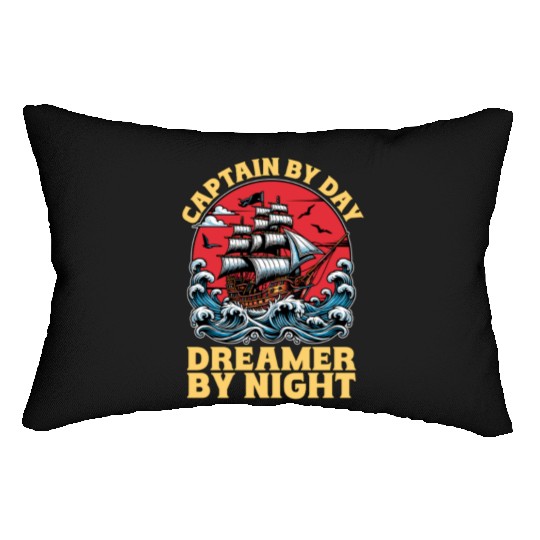 Sailing Captain By Day Dreamer By Night Fisherman Lumbar Pillows