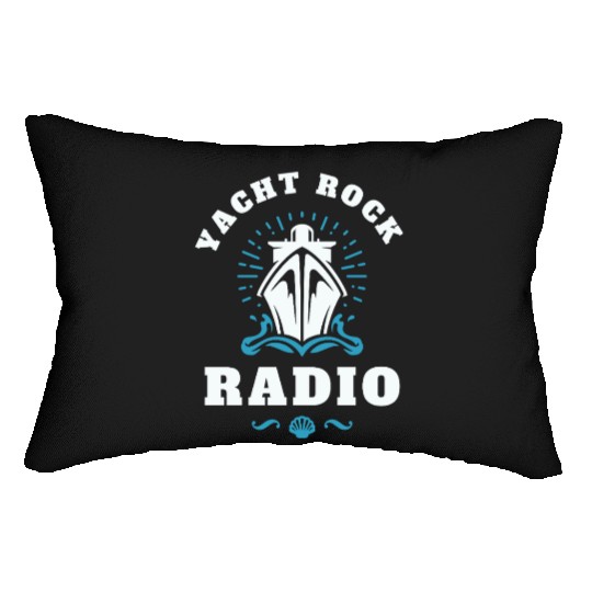 YACHT ROCK - WHITE LETTERS Lumbar Pillows