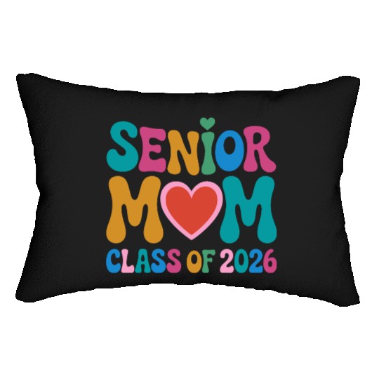 Senior Mom Class of 2026 Celebration Design Lumbar Pillows