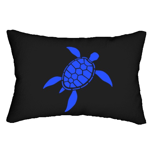 Turtle Tortoise Shell Pattern Symbol Fun Logo Cool Lumbar Pillows