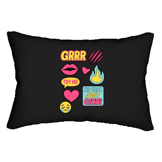 Sticker Grrr – TikTok Baddie Pack Lumbar Pillows