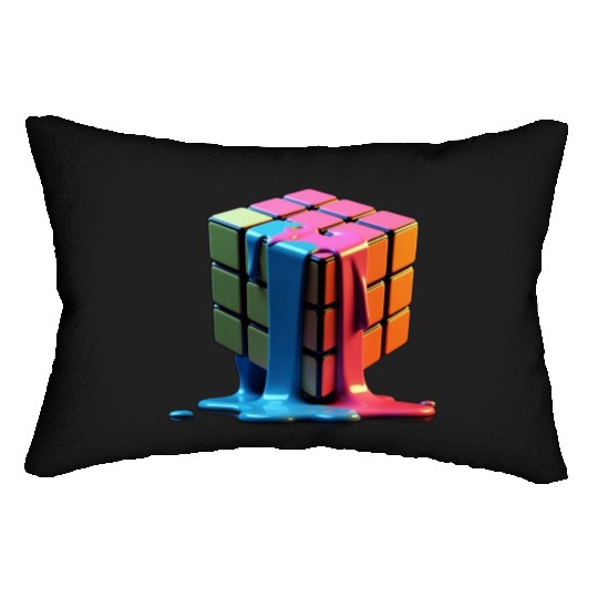 Rubiks Cube Lumbar Pillows