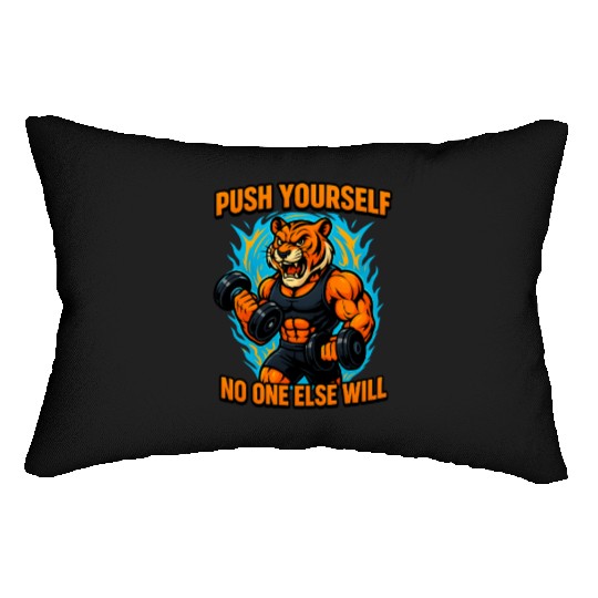 Fierce Tiger Workout Mode Lumbar Pillows