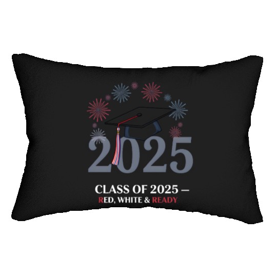 Class of 2025 – Red White & Ready Lumbar Pillows