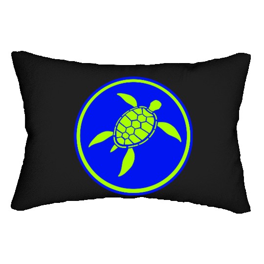 Water Turtle Shell Pattern Cool Lover Fun Swimming Lumbar Pillows