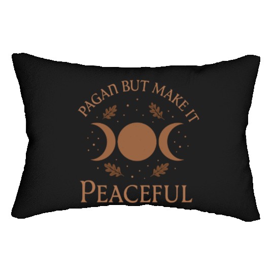 Pagan Pride Wiccan Lifestyle Earth Magic Witch Lumbar Pillows