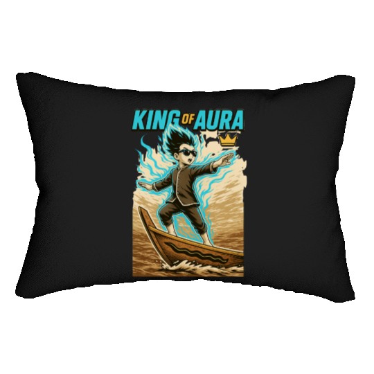 King of Aura, Pacu Jalur kid,Viral tiktok meme Lumbar Pillows