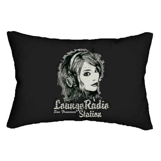 Lomae Radio San Francisco Station Lumbar Pillows