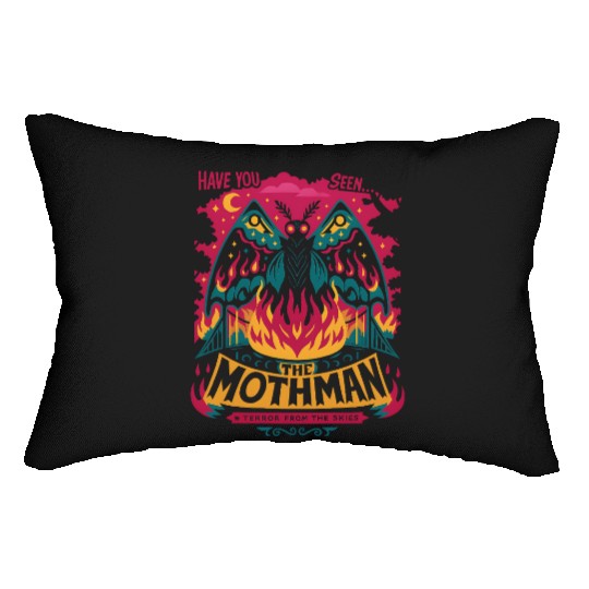Mothman Black Bridge Have You Seen The Lumbar Pillows