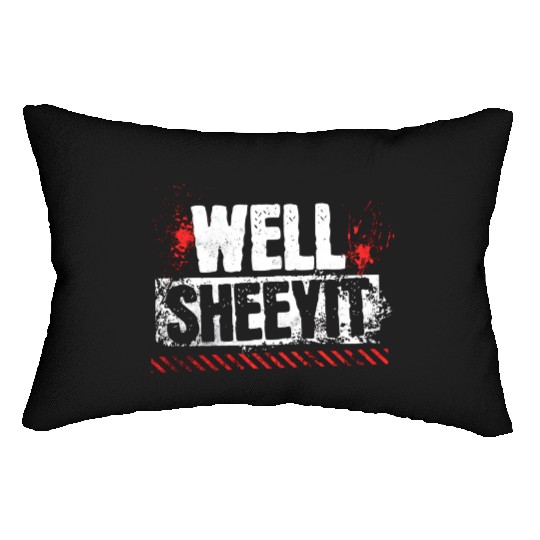 Funny Well Sheeyit Lumbar Pillows