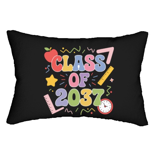 Class of 2037 Grow With Me, Funny back to school Lumbar Pillows