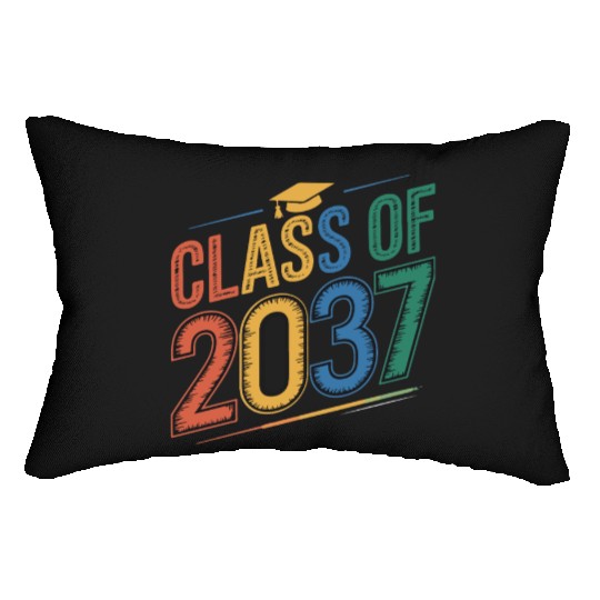 Class of 2037 Grow With Me, Funny back to school Lumbar Pillows