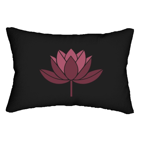 minimalist Lotus Lumbar Pillows