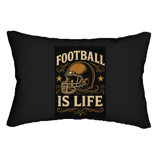 football is life Lumbar Pillows