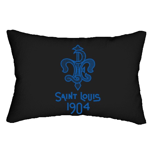St. Louis 1904 Games - LPE Blue Lumbar Pillows