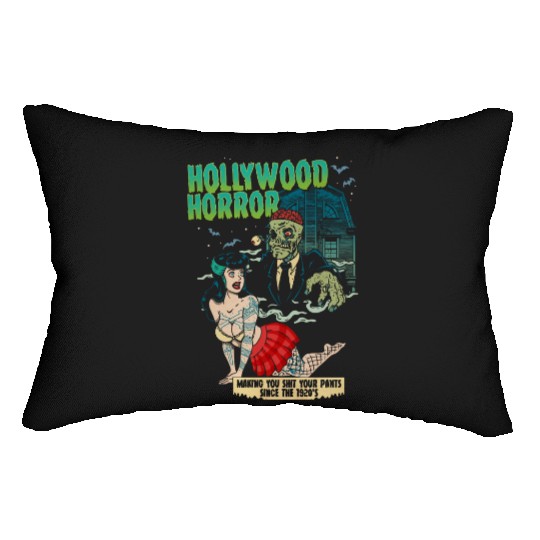 Hollywood Horror B-Movie Madness Lumbar Pillows