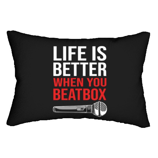 Beatbox Rap Hip Hop Music Lumbar Pillows