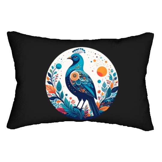 Royal Peacock Lumbar Pillows