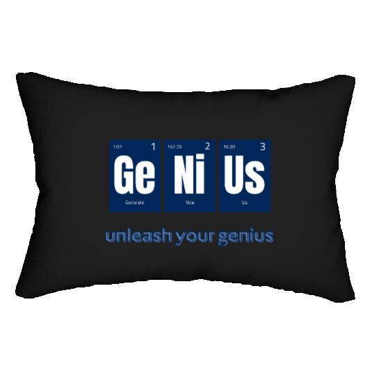 Periodic Table Lumbar Pillows,Science Inspire, Unleash Power