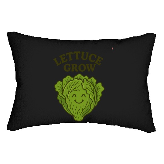 Vegetable Gardening Lettuce Lumbar Pillows