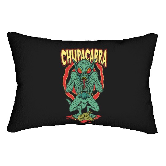 CHUPACABRA – Cryptid Monster Horror Lumbar Pillows