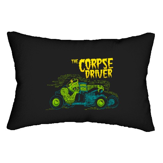 The Corpse Driver – Rat Rod Zombie Racer Lumbar Pillows